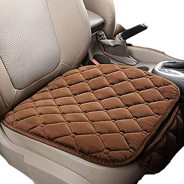 Black Universal Rear Car Seat Cover Plush Protector Non-Slip Mat Chair Cushion